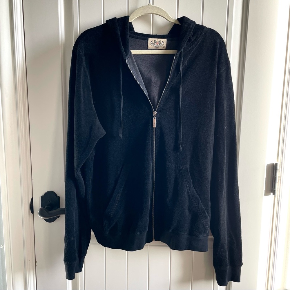 Juicy Couture Black Terrycloth Hoodie